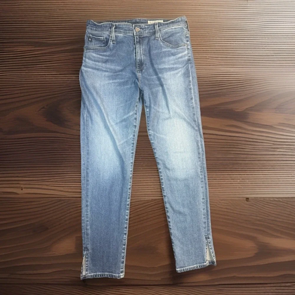 AG Adriano Goldschmied Jeans Sz 32 Womens High Rise Stevie‎ Ankle Anthropologie